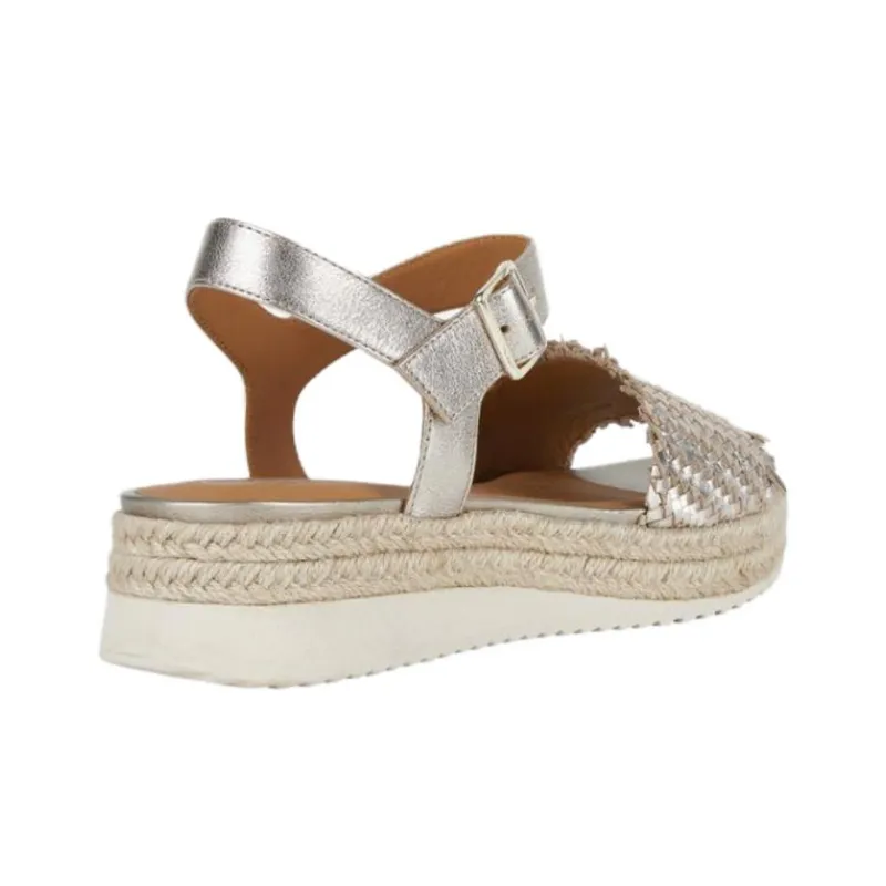 GEOX Eolie One Strap Sandals 5.5cm Women's Champagne-2
