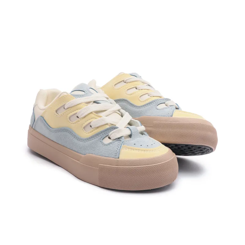 Mengsai Puffy Shoes Low-Top Skateboard Shoes Women's-9