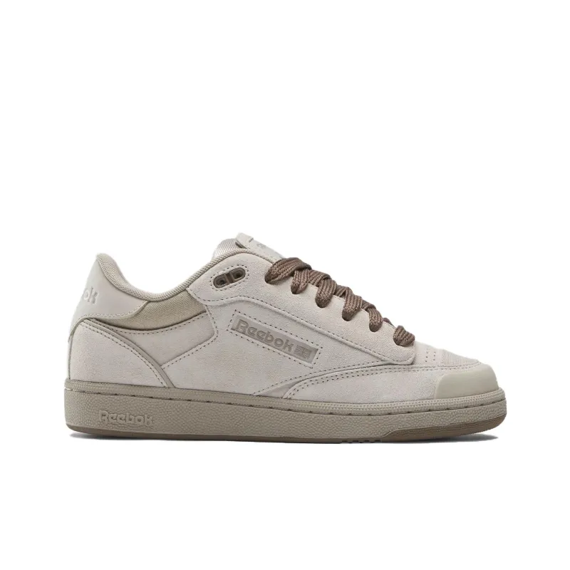 Reebok Club C Anti-Slip Wear-Resistant Low-Top Skateboard Shoes Women's Gray White-1