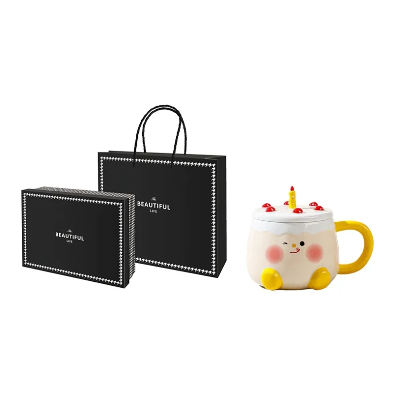 Yalu Ceramic Cup Unisex Couple's Version 4 60ml Gift Box Set Back To School Essentials-2