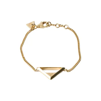 PRADA Fiber Bracelets Women's Gold