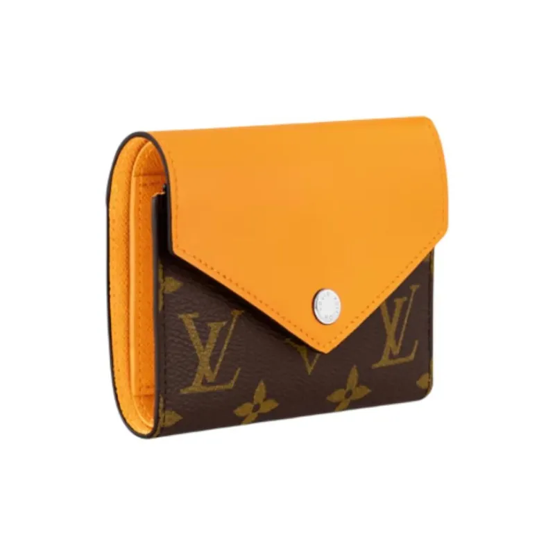 LOUIS VUITTON Victorine Coated Canvas Victoria Wallet Men's Yellow & Brown-1