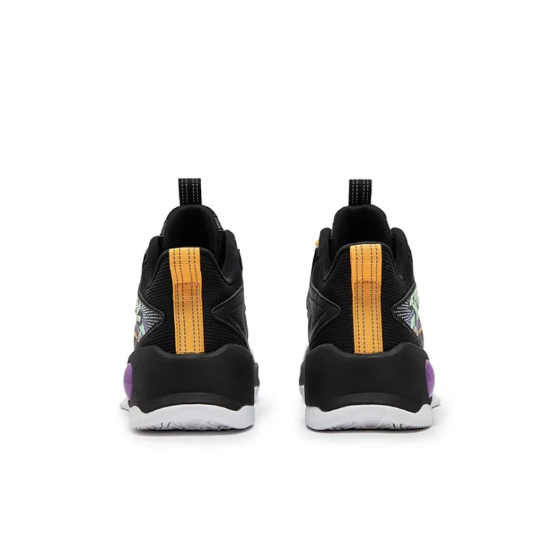 XTEP Non-slip Wear-resistant Shock Absorption High-Top Children's Basketball Shoes Black Tejidos Blanco Kids'-2