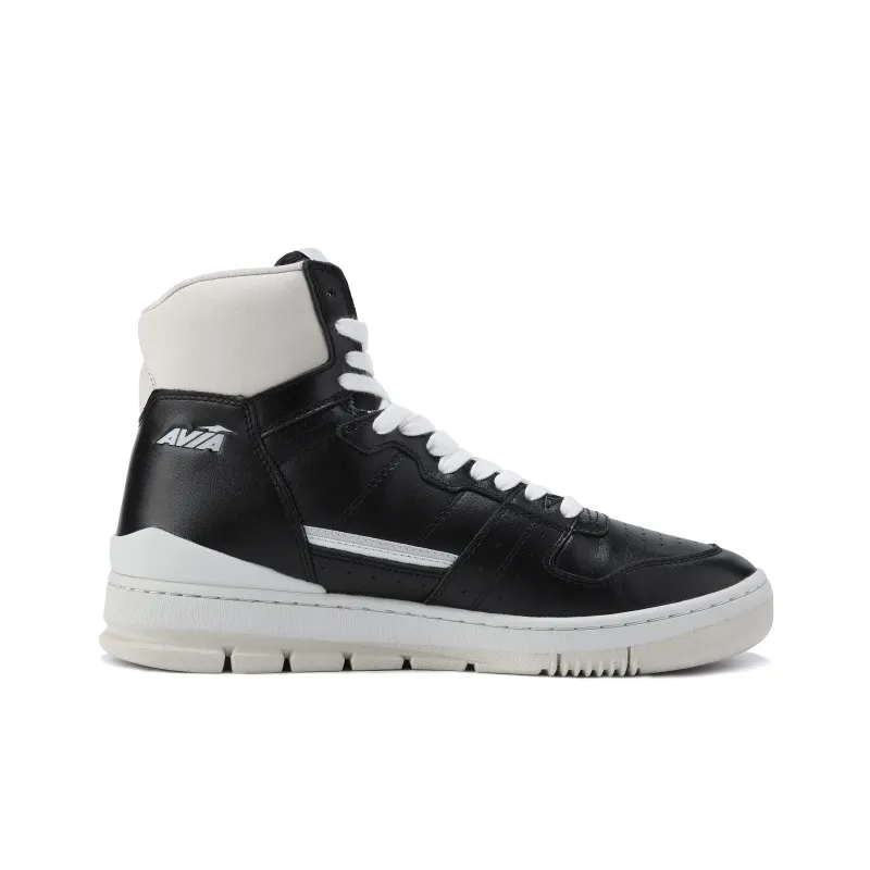 AVIA 830 Series Wear-Resistant High-Top Vintage Basketball Shoes Men's Black White-1