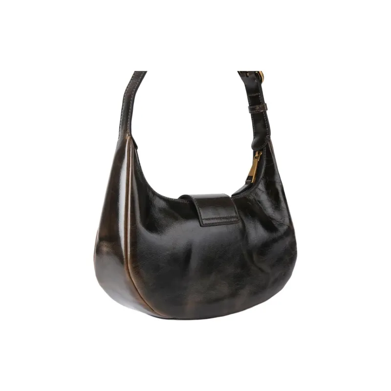 Kurt Geiger London Chelsea Leather Handbag Shoulder Bag Women's Dark Brown-2