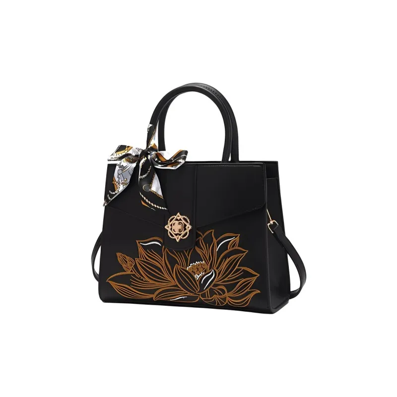PAYOT Microfiber Synthetic Leather Wedding Bag Shoulder Bag Crossbody Bag Handbag Regular Women's Black/Burgundy-1