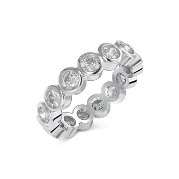 KAILEIFU 925 Sterling Silver Rings Women's Silver