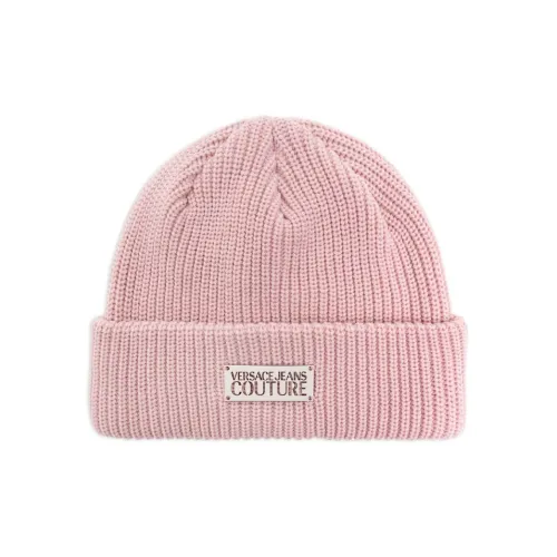 VERSACE JEANS Logo plaque Knitted Beanie