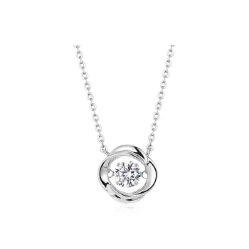 KADER 925 Sterling Silver Necklaces Women's Silver Box Christmas Gift For Female Friend