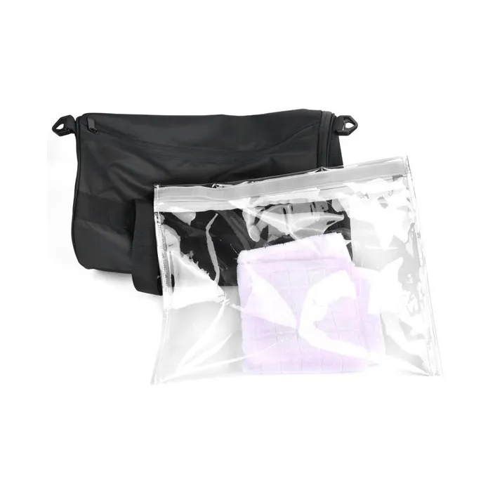 FORU Polyester Lightweight Wet/Dry Separation Handbag Crossbody Bag Travel Bag Regular Unisex Black-3