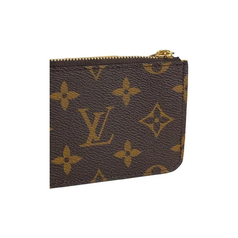 LOUIS VUITTON Romy Canvas Coin Purse, Card Holder Women's Yellow/Brown-3
