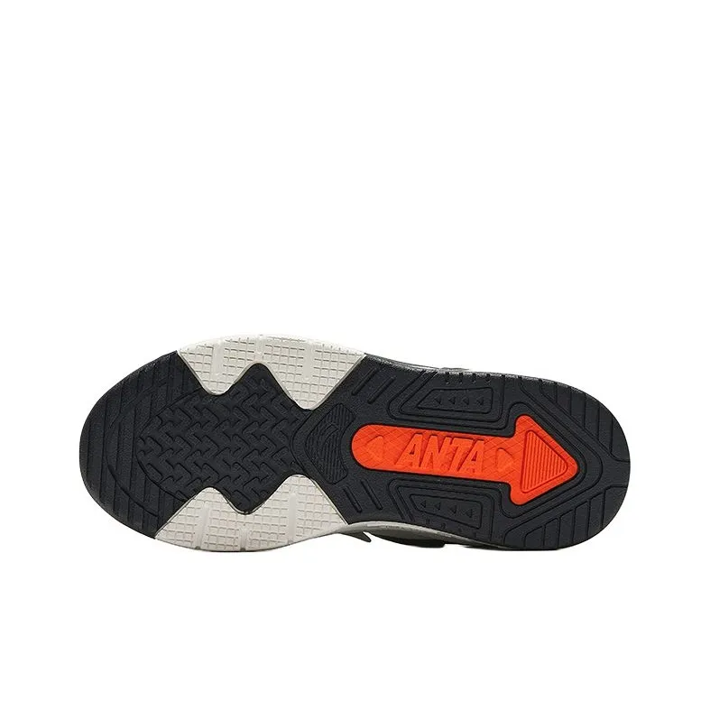 Antakids Anti Slip Wear Resistant Low Top Kids' Skateboarding Shoes Ivory White Teenagers-4