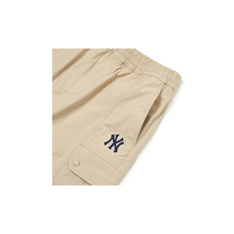 MLB New York Yankees Knitted Sweatpants Unisex Khaki-3