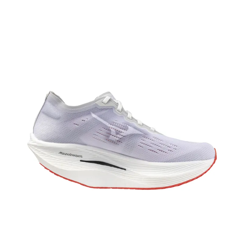 Mizuno Wave Rebellion Pro 2 Anti Slip Wear Resistant Low Top Running Shoes Women's White Gray-1