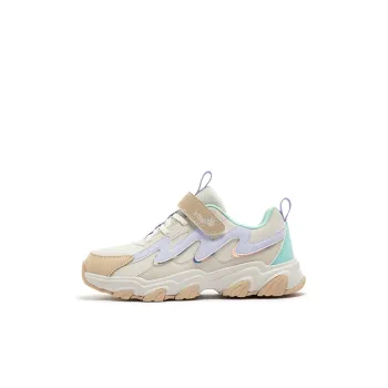 XTEP Kids Lifestyle Shoes White Sand Gray/Oatmeal Cream/Snow Cyan Purple Kids'
