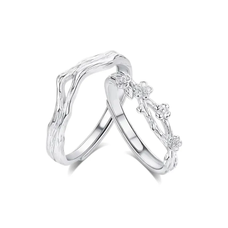 DVNRR S 999 Fine Silver Rings Unisex Gift Box Set Anniversary Gift For The Object Of Your Affection-0