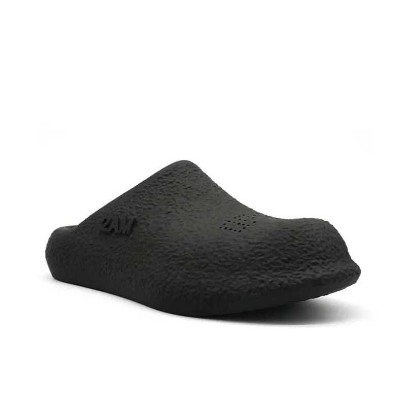 2AM Odor Resistant Abrasion Resistant Quick Dry Wrap toe Slippers Unisex Black-2