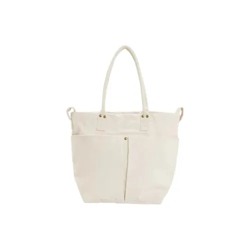 NITORI Canvas Handbag Japanese Style Modern Minimalist Versatile Commute Essential Canvas Bag Regular Unisex White