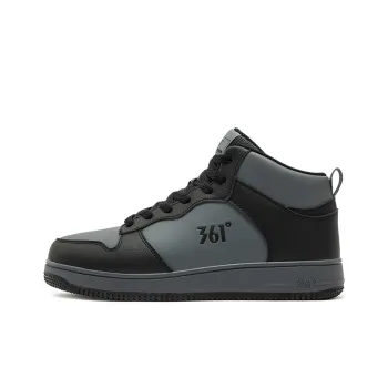 361° Air Force One Thermal Slip Resistant And Abrasion Resistant High Top Skateboard Shoes Men's Gray Black