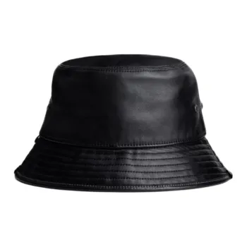 COACH Lambskin Bucket Hats Women's Black