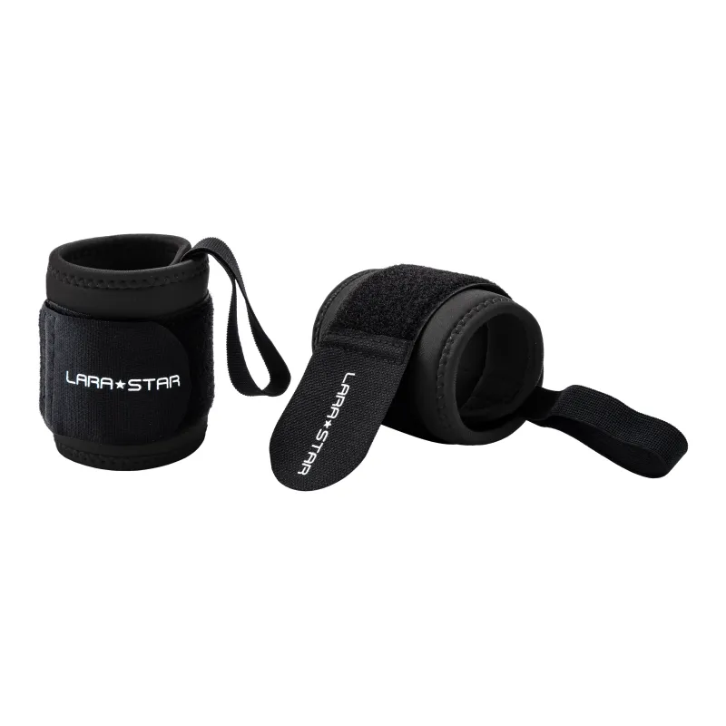 LARA STAR Fitness Wristbands Protective Black Polypropylene Professional Protective-0