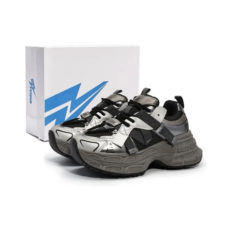 Feiyue Anti-Slip Wear-Resistant Low-Top Chunky Sneakers Women's-0