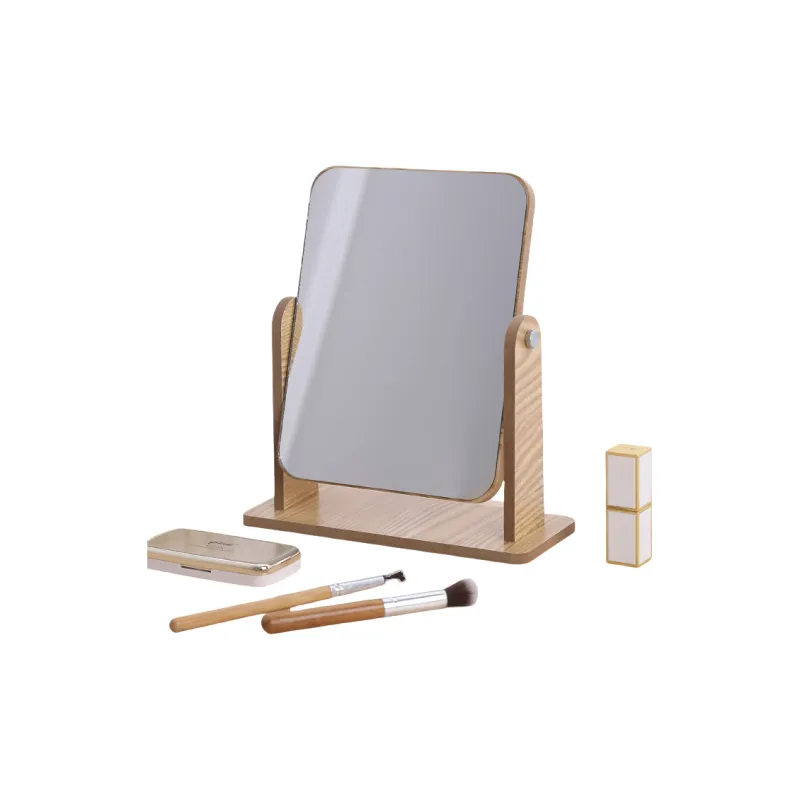 A Few More Cute Bedroom Wooden Portable Dormitory Desktop Portable Large Size Make Up Mirrors-1