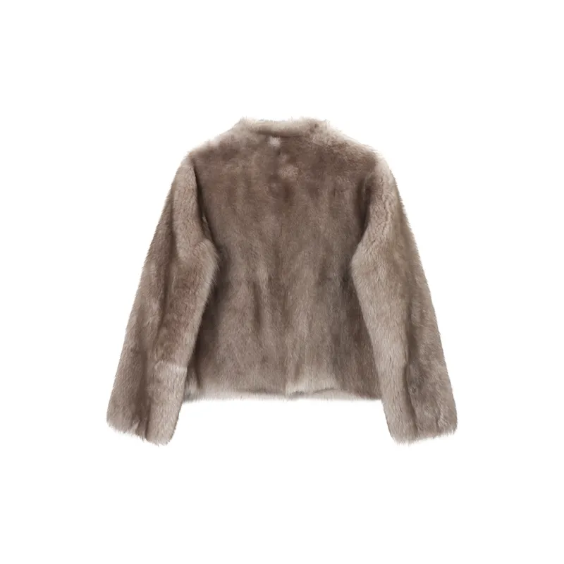 Coco Limited Fur Coat Women's Smudge Gray-1