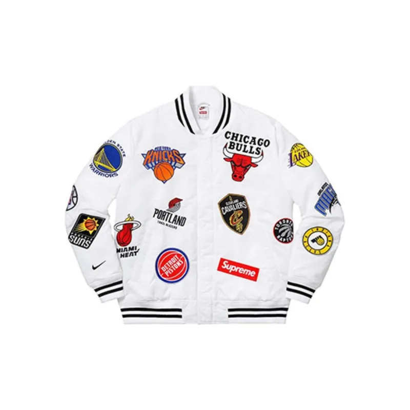 Supreme X Nike X Nba Teams Warm Up Jacket-2