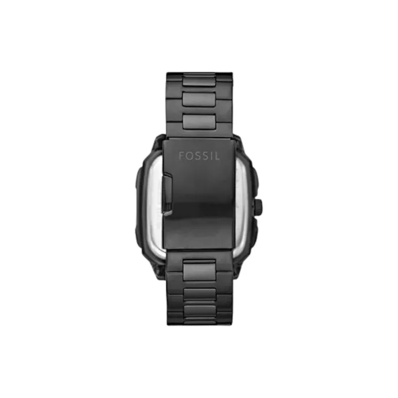 FOSSIL Wrist Watch Automatic Mechanical Movement Stainless Steel Strap 42mm Black Dial Unisex-3