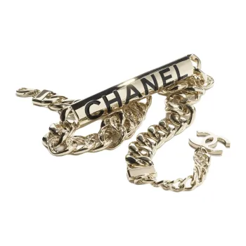 CHANEL Metal Resin Waist Chains Women's Gold -