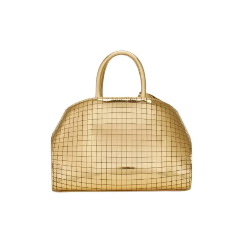 FERRAGAMO Calfskin Shoulder Bag Crossbody Bag Handbag Women's Gold-3