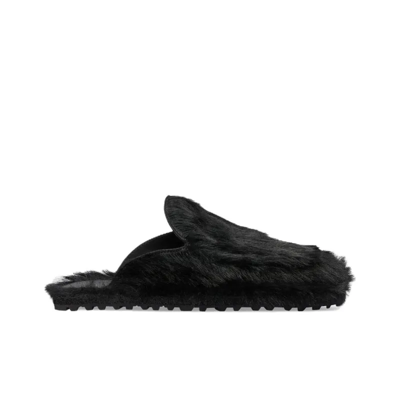 DRIES VAN NOTEN Leather-trimmed Padded Slides-1
