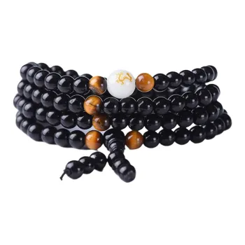 MUSHIFEN Obsidian Bracelets Unisex