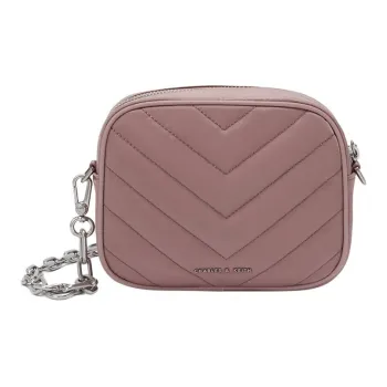 CHARLES&KEITH Fabric Small Square Bag Combo Shoulder Bag Regular Women's Black/Pink