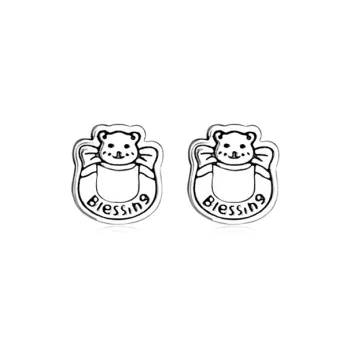 GIFT&CO S925 Silver Stud Earrings Women's