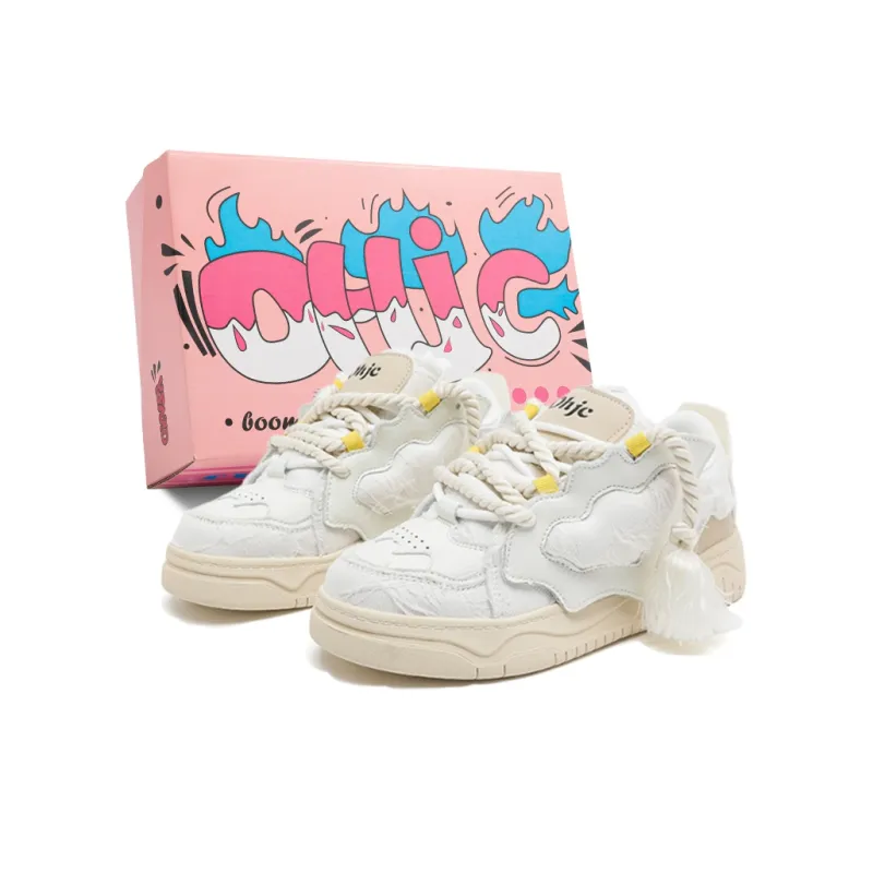 OHJC Slip-Resistant Cushioning Wear-Resistant Lightweight Breathable Low-Top Skateboard Shoes Unisex-7