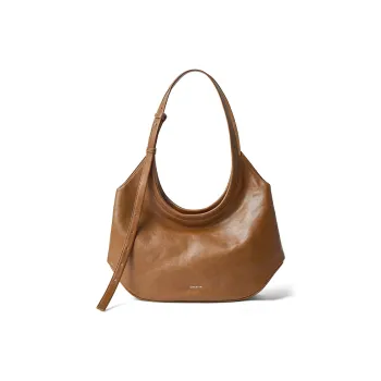 Omentar Cow Leather Wooden Horse Bag Crossbody Handbag Shoulder Bag Small Size Women's Black/Brown