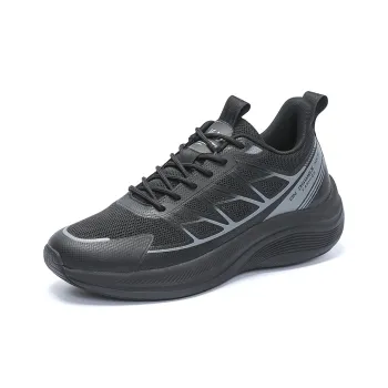 JSWEI Cushioned Slip Resistant Abrasion Resistant Low Top Long Distance Running Running Shoes Men's