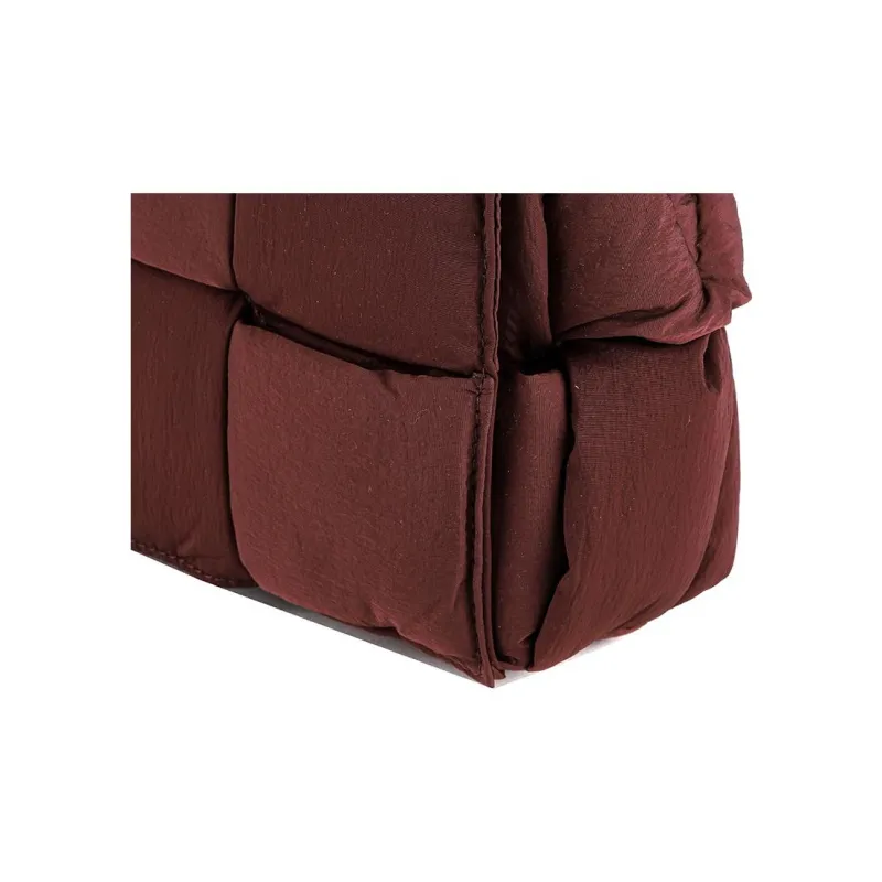 Bottega Veneta Nylon Shoulder Bag, Crossbody Bag Men's Burgundy-9