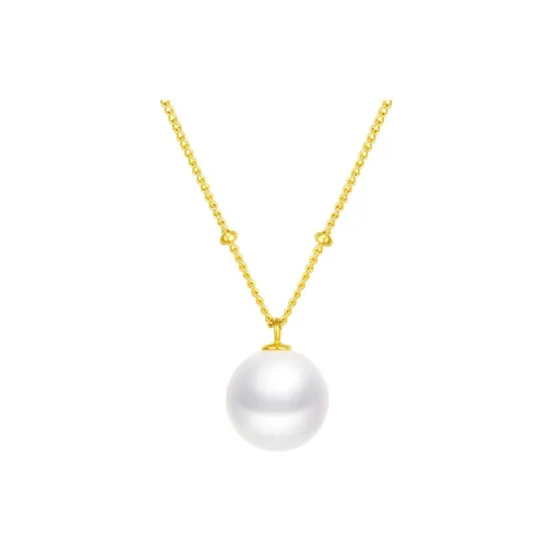 CHOW TAI SENG Pearl 1Necklace Elegant Good Luck Set Women's