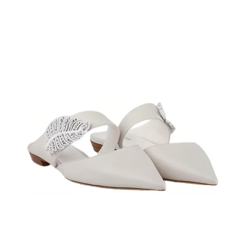 NICHOLAS KIRKWOOD TPR Sole Wrap toe Slippers Women's White-2