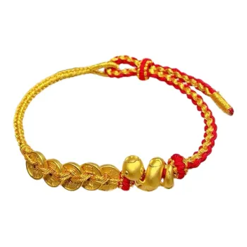Royal Dragon Mirror Gold Bracelet Unisex