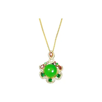 JUNWEN Chalcedony Necklaces Women's