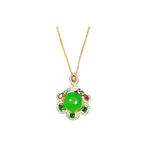 JUNWEN Chalcedony Necklaces Women's