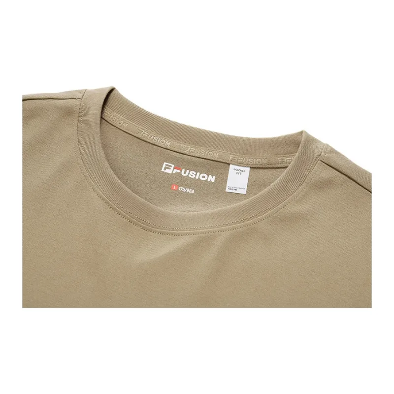 FILA FUSION T Shirt Unisex Walnut Brown-3