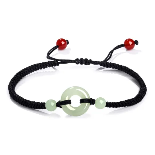 Lao Feng Xiang Hetian Jade White Jade/Pale Greenish White Jade Unisex
