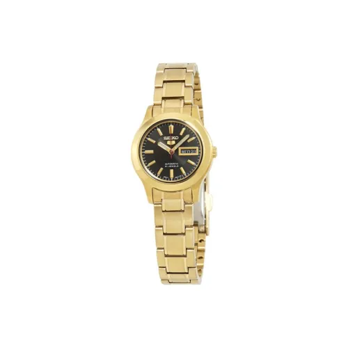 SEIKO 5 Collection Automatic Mechanical Movement Stainless Steel Strap Watch 26mm Women's Watch Black Dial