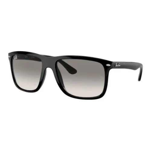 RayBan Thermoplastic Plastic Square Sunglasses Men's Black