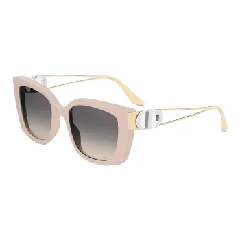DIOR Acetate Metal Square Sunglasses Women's Nude
